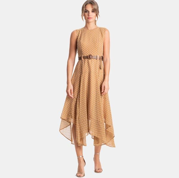 vestido nude