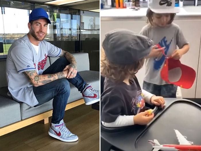 Sergio Ramos y sus hijos