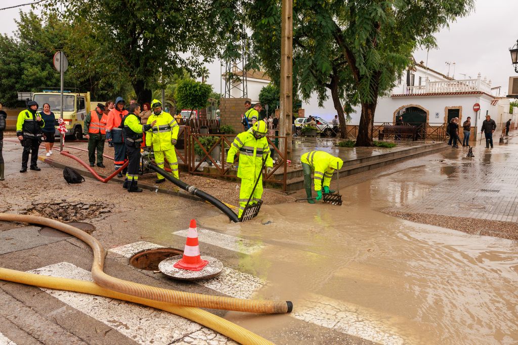 Las imágenes de la DANA a su paso por Jerez, en Cádiz