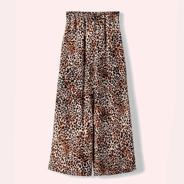 pantalones leopardo bershka