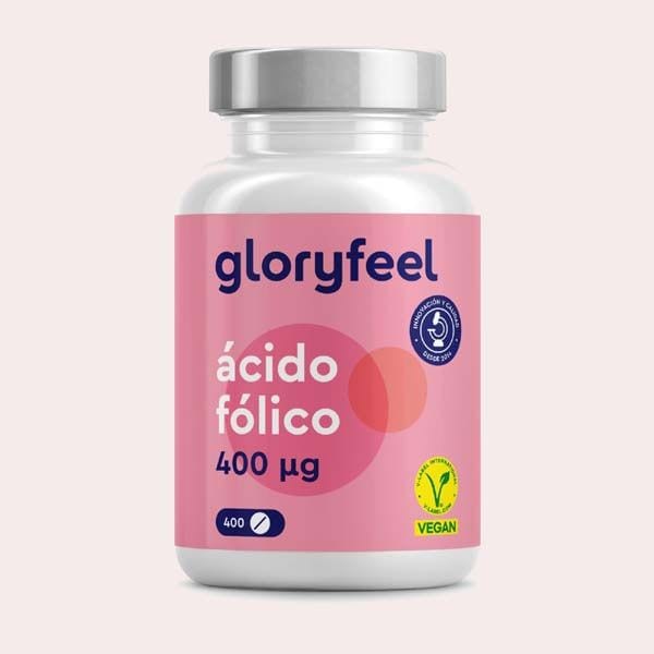 Ácido Fólico 400 Tabletas de Gloryfeel