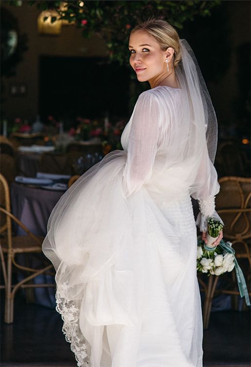 Vestido de novia vaporoso