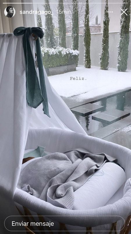 Sandra Gago comparte una foto de su hijo durmiendo