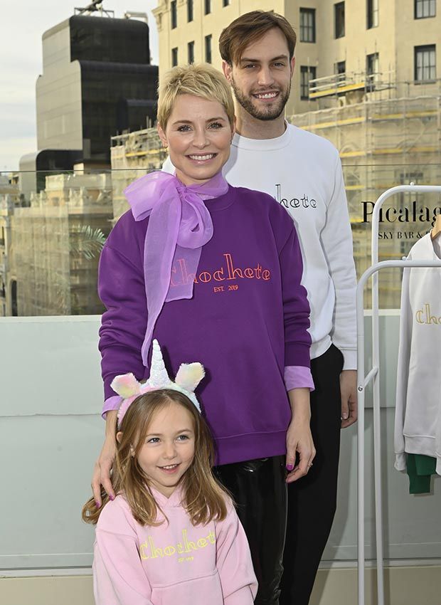 Soraya con Miguel Ángel Herrera y su hija Manuela