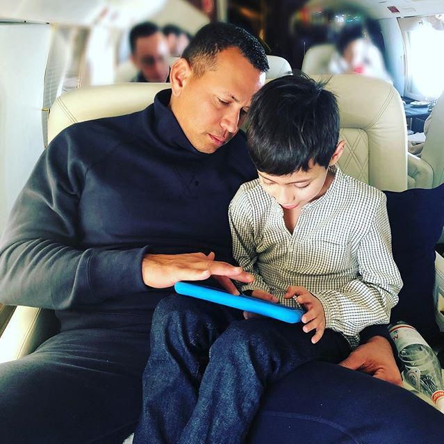 Jennifer Lopez, Alex Rodriguez y su familia