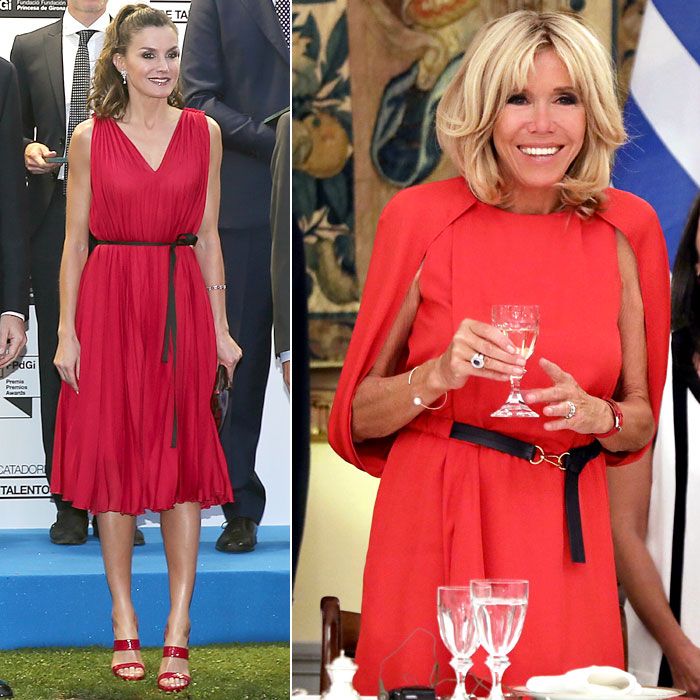 Reina Letizia y Brigitte Macron