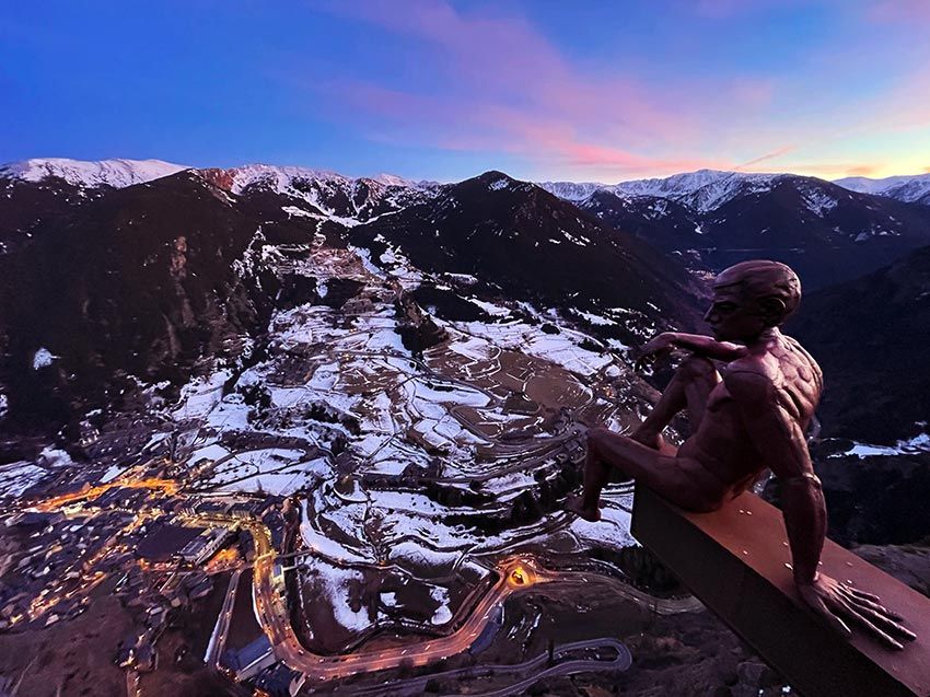 mirador Roc del Quer de Canillo en Andorra