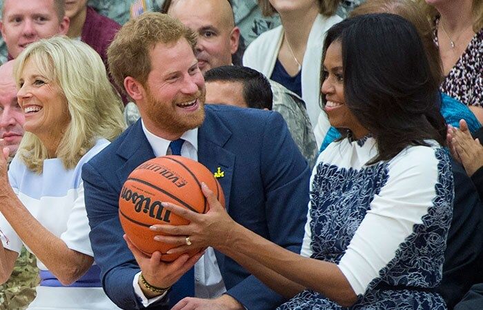 Príncipe Harry y Michelle Obama