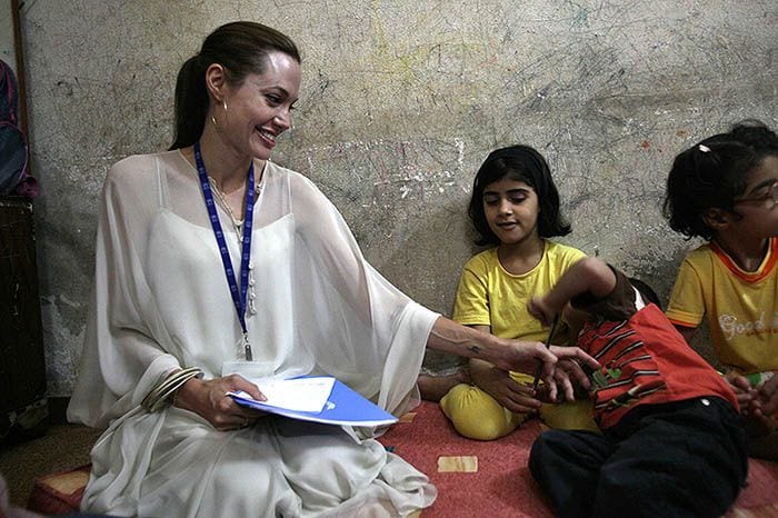 Angelina Jolie en Siria