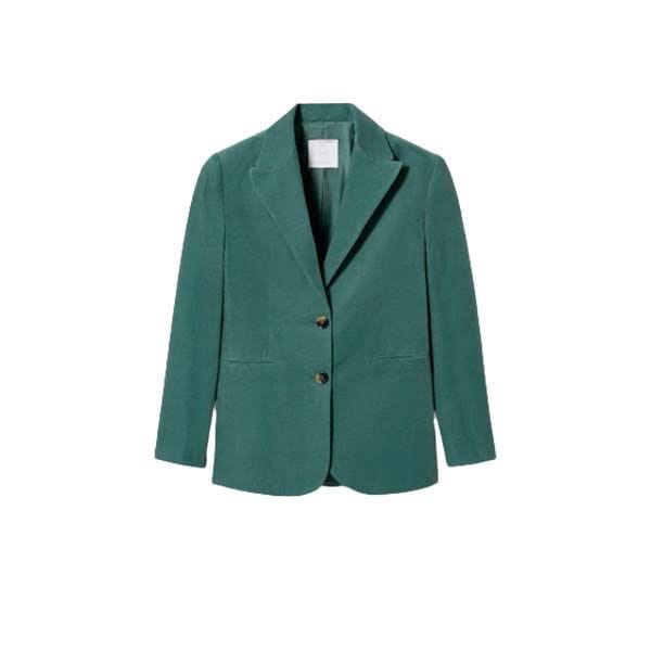 chaqueta micropana verde mango