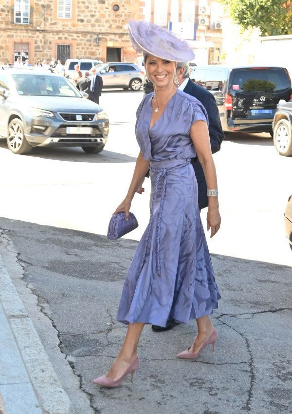 El vestido de invitada de Elena Cué