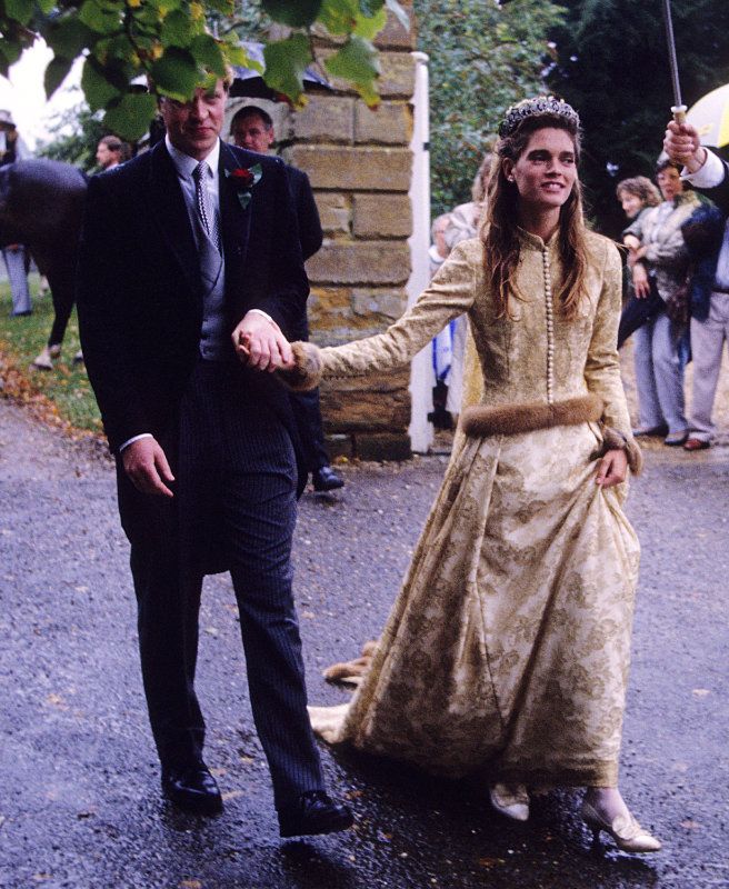 Charles Spencer el día de su boda con Victoria Lockwood