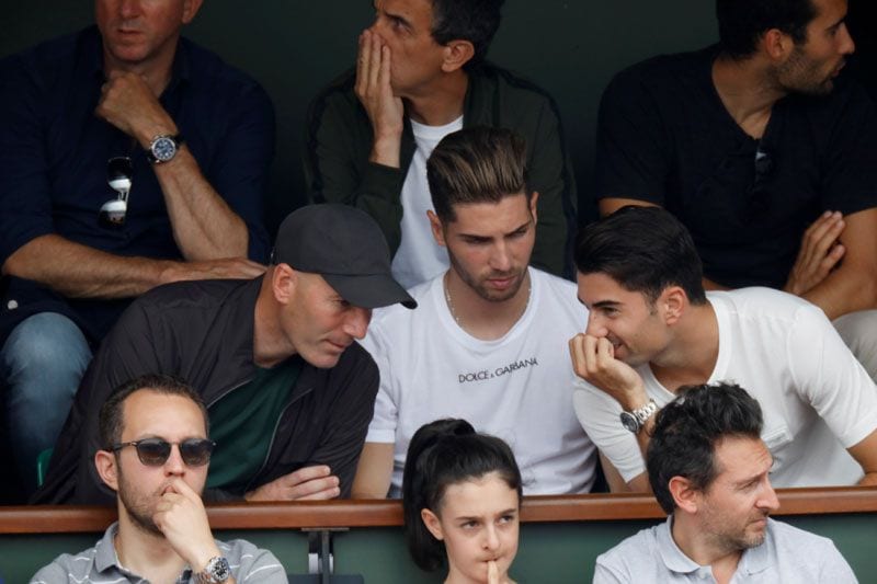 Zidane junto a Enzo y Luca