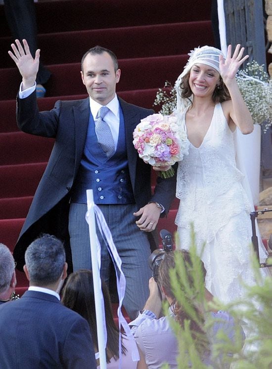 Anna Ortiz el día de su boda con Andrés Iniesta
