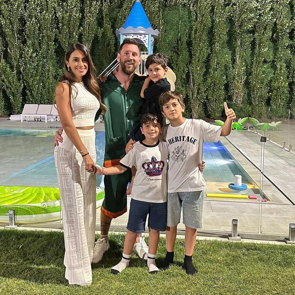 Lionel Messi, Antonela Roccuzzo y su familia