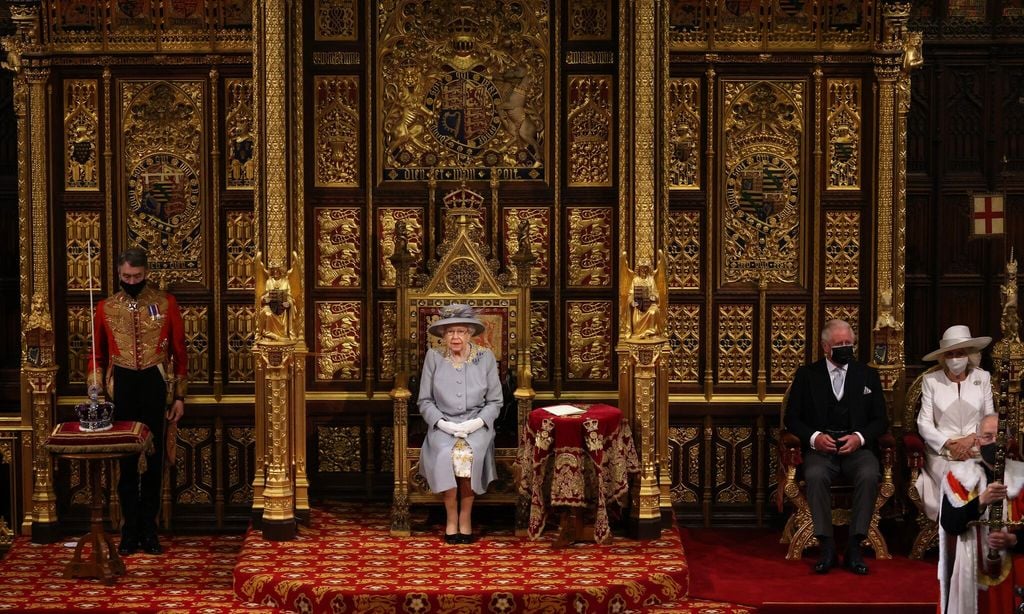 The Prince of Wales and Duchess of Cornwall accompanied the Queen to the State Opening of Parliament on May 11