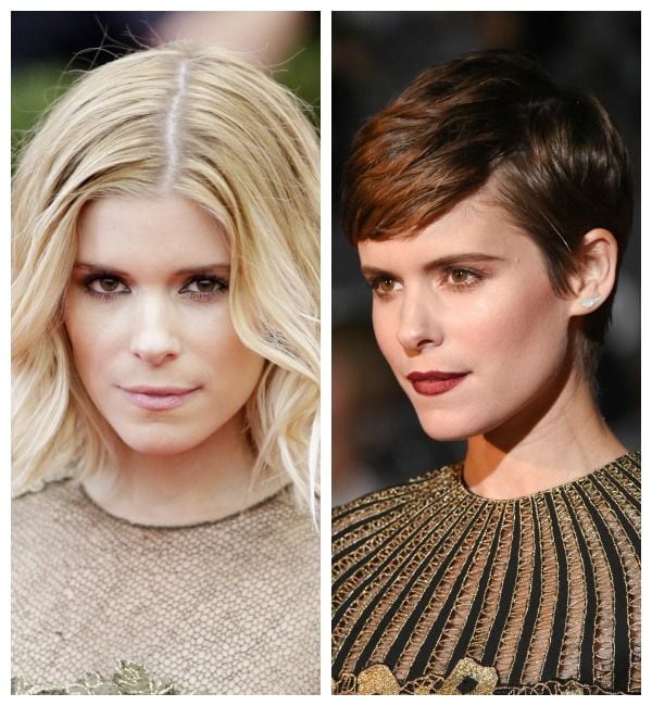 ... al pixie cut en castaño oscuro. Un corte muy 'a la' Emma Watson cuando dio carpetazo a la saga 'Harry Potter'. Perfecto para novias amantes del pelo corto, que se dejan el pelo largo hasta los hombros para el día B, y quieren un cambio radical postboda.
