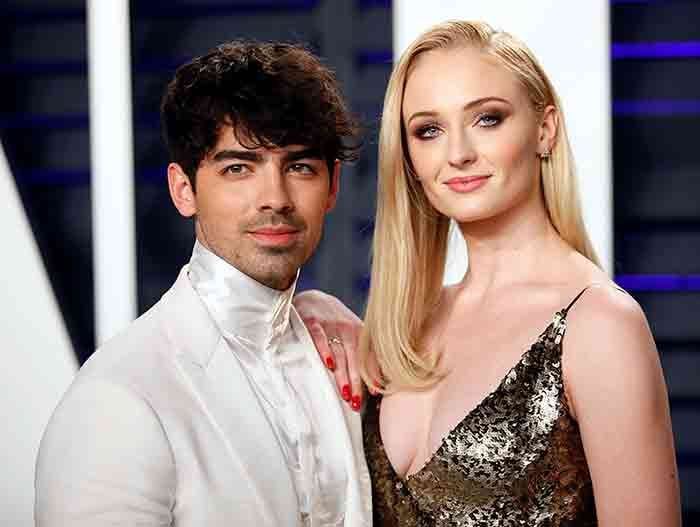 Sophie Turner y Joe Jonas en la fiesta Vanity Fair