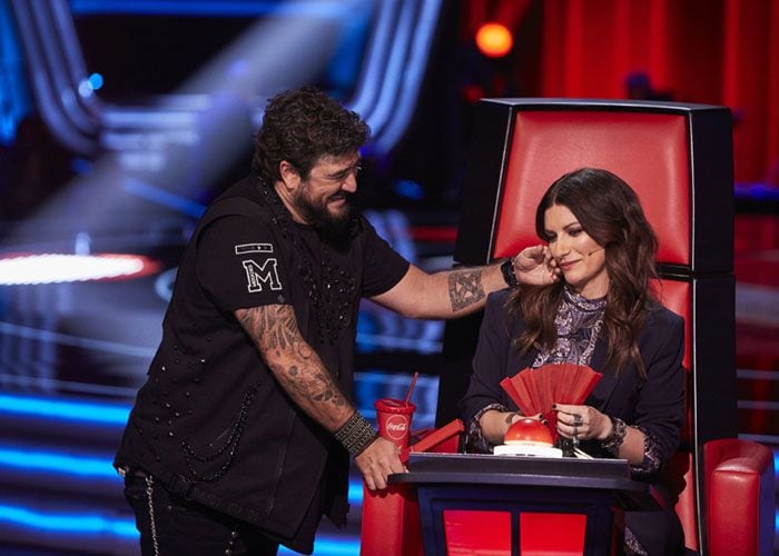 Laura Pausini, en el plató de 'La Voz'