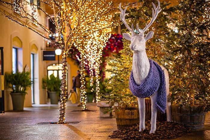 Ambiente navideño en Las Rozas Village