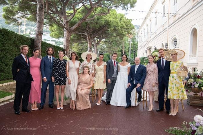 Louis y Marie Ducruet en su boda