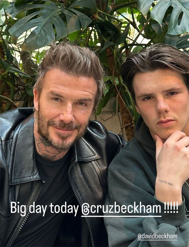 Cruz Beckham cumple 18 años con su padre David Beckham