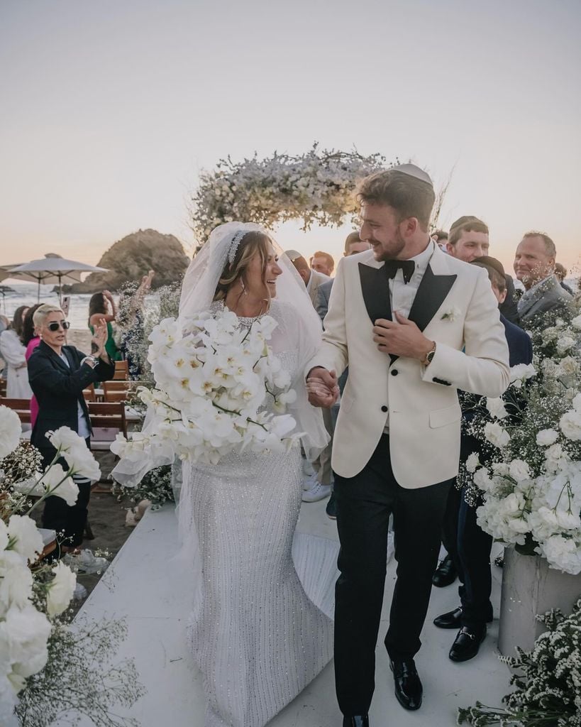 Therese, hija de Adela Micha el día de su boda