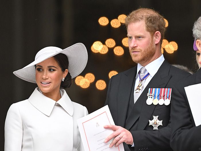 El príncipe Harry y Meghan Markle en el jubileo de la reina Isabel II 