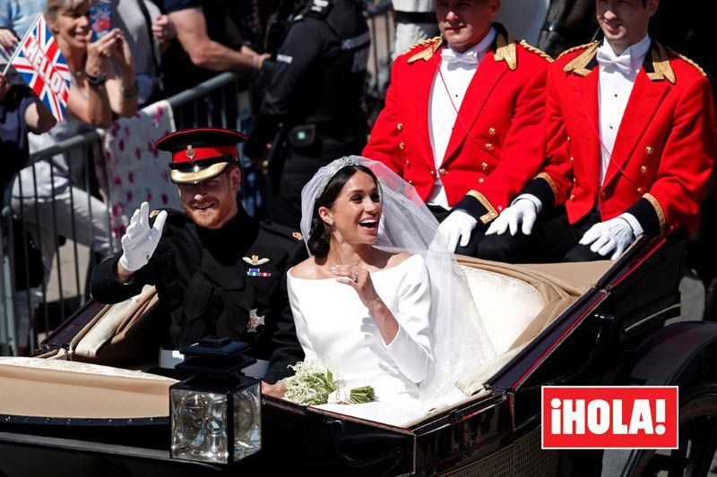 Meghan Markle y el príncipe Harry en su boda