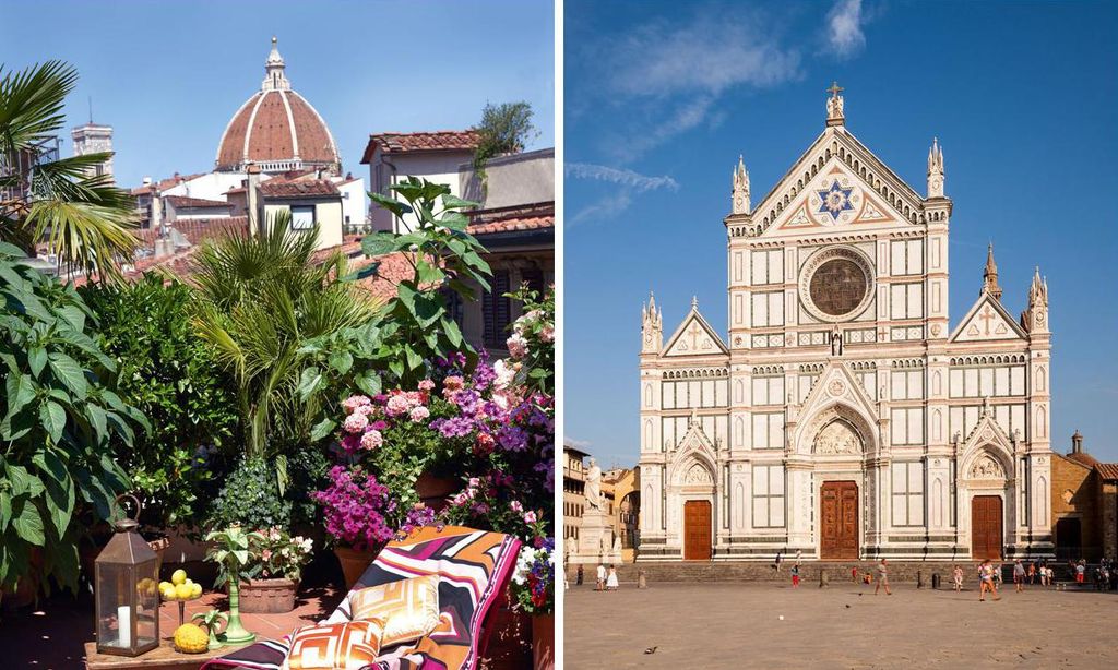 
A la derecha, la plaza Santa Croce.
