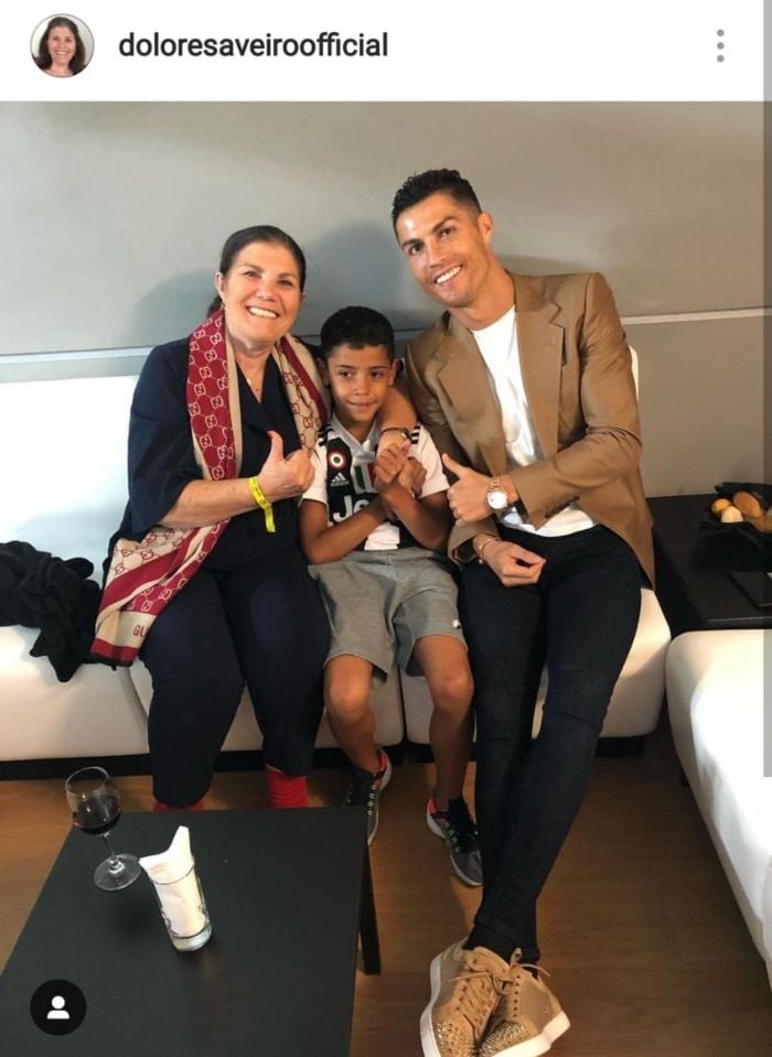 Cristiano Ronaldo y su familia