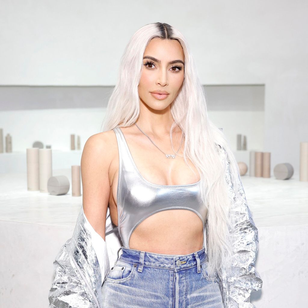 Kim Kardashian visits the SKKN by KIM holiday pop-up store at Westfield Century City Mall