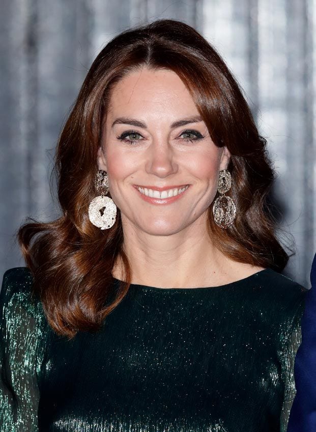 Kate Middleton pendientes dorados