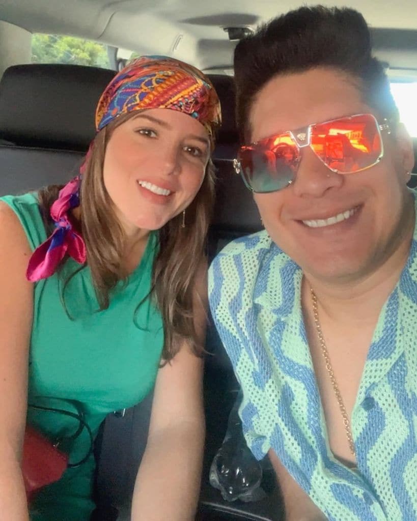 Jesús 'Chyno' Miranda y Astrid Falcón