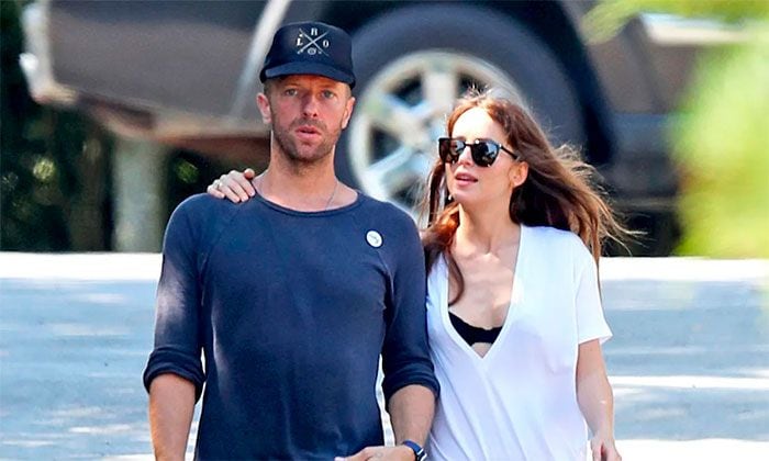 Chris Martin y Dakota Johnson