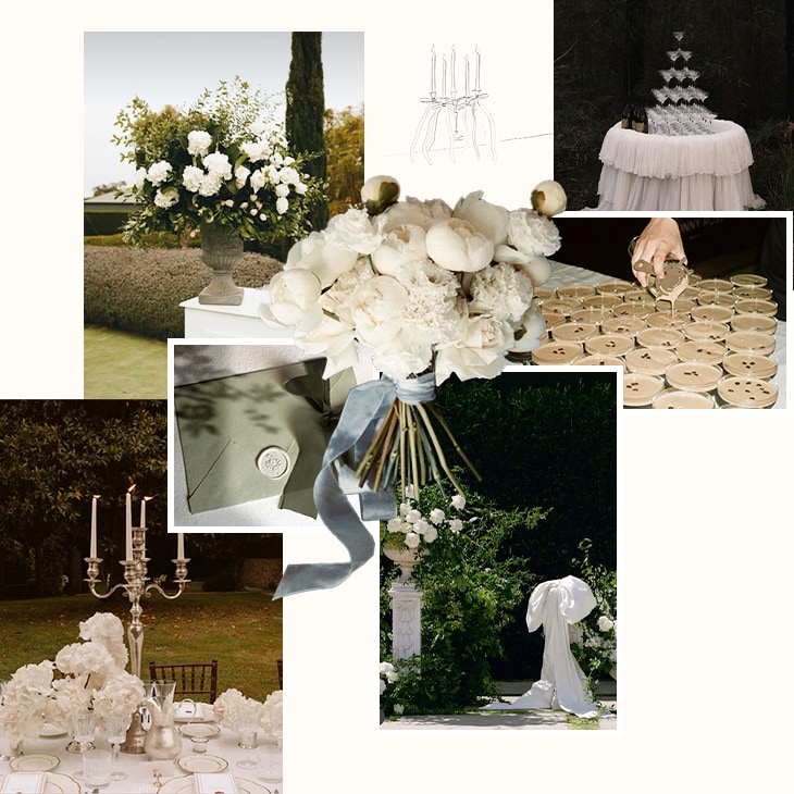 Moodboard decoración de boda Carla Vico