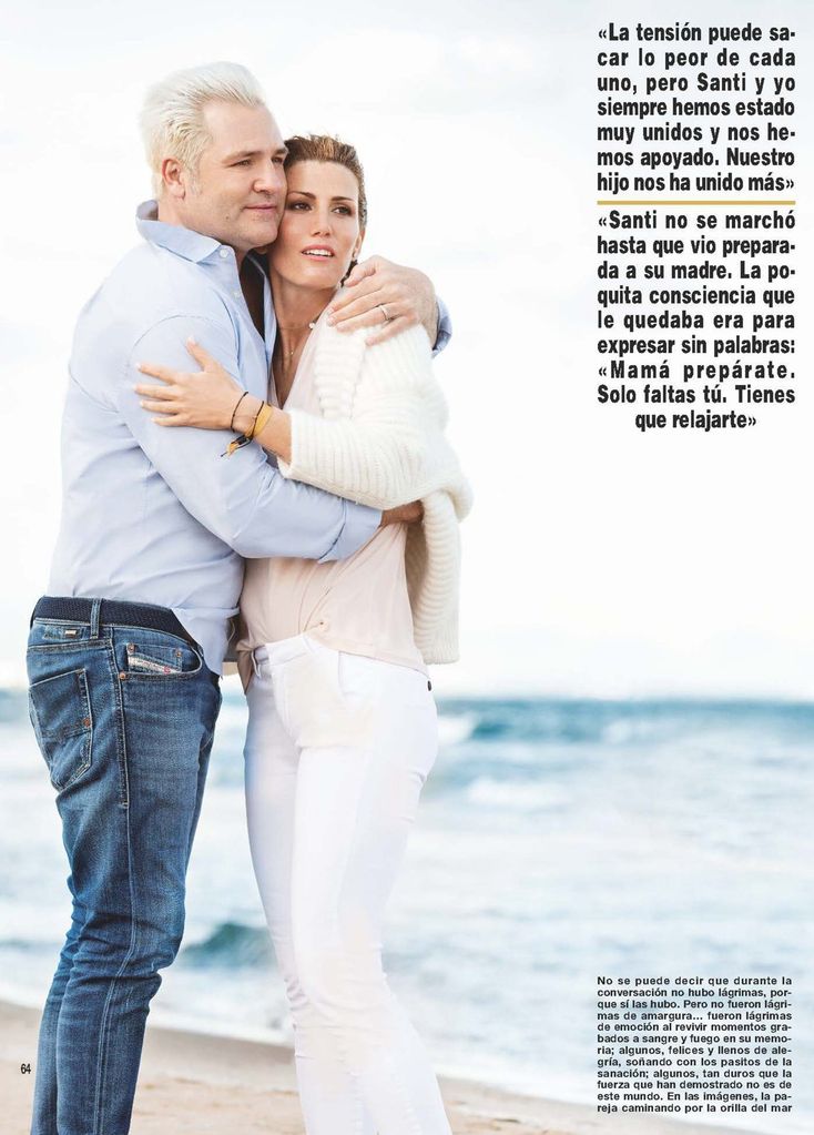 Entrevista a ¡HOLA! de Santiago Cañizares y Mayte García cuando murió su hijo