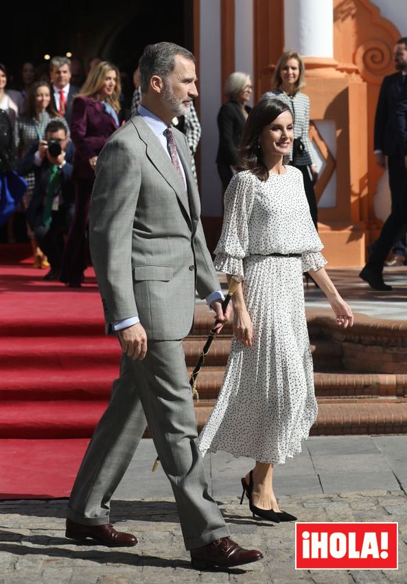 Don Felipe y doña Letizia en Huelva