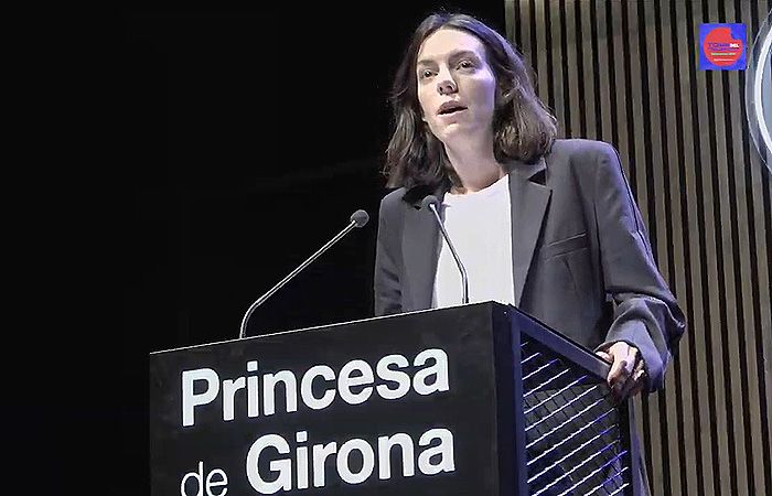 Vicky Luengo recibe el premio Princesa de Girona 