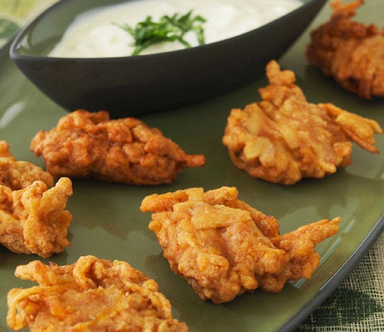 'Nuggets' de zanahoria y chirivía con salsa de yogur