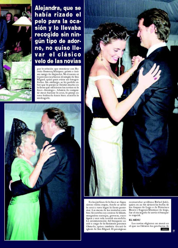 Boda Alejandra Osborne en ¡HOLA! noviembre 2003