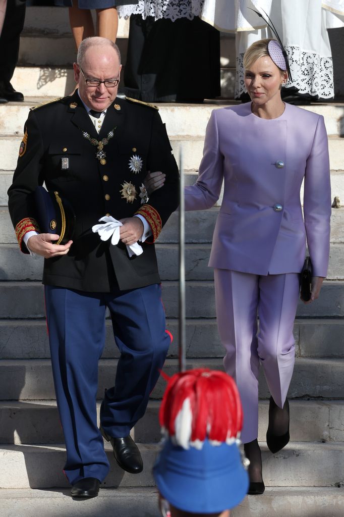 Los príncipes Alberto y Charlene en el Día Nacional de Mónaco 2024