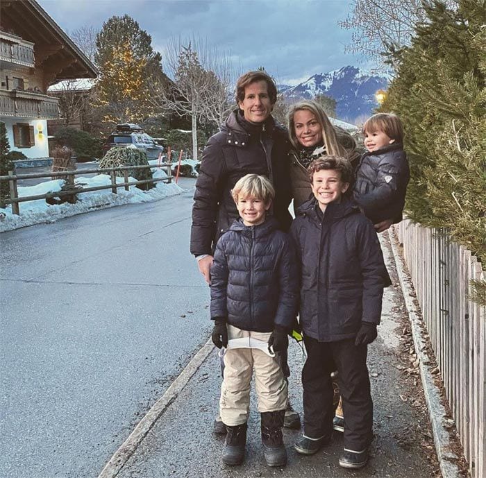 Carla Goyanes y Jorge Benguría en Gstaad