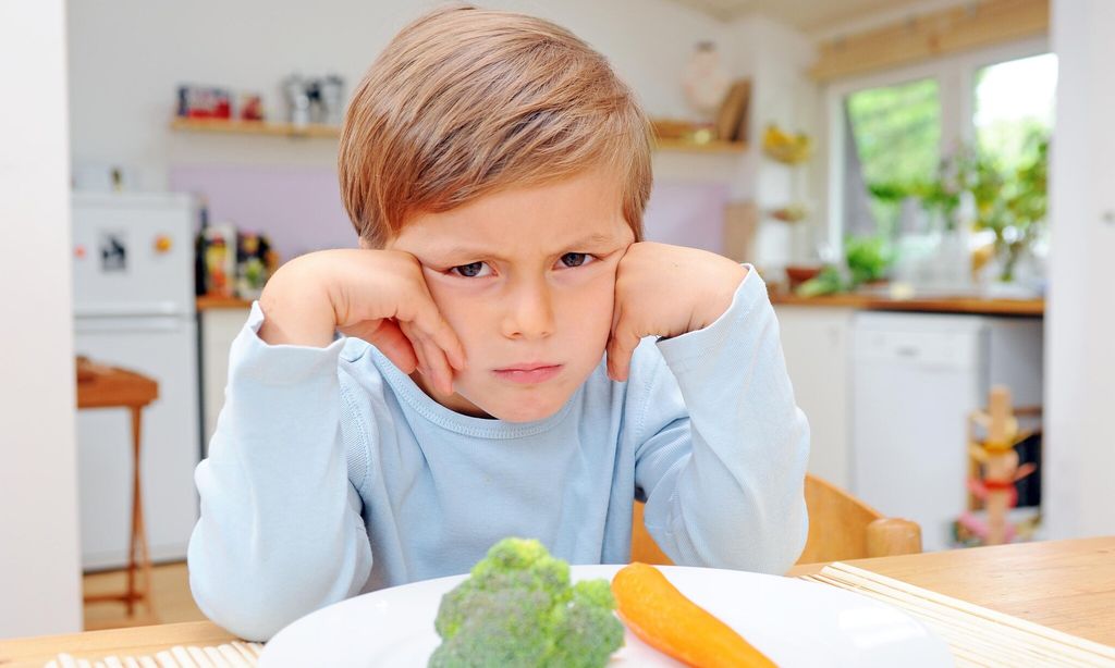 ni o no quiere comer verdura