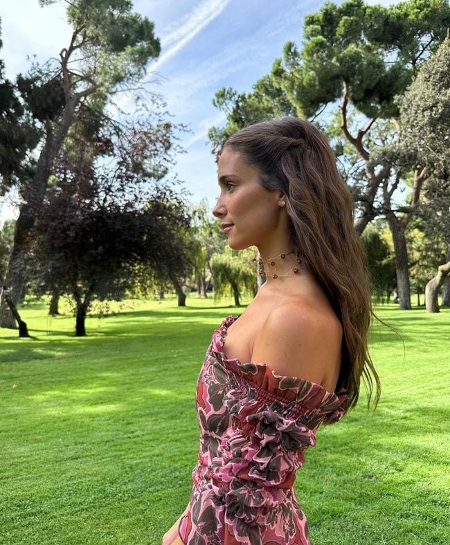 María Pombo con vestido de Matelier