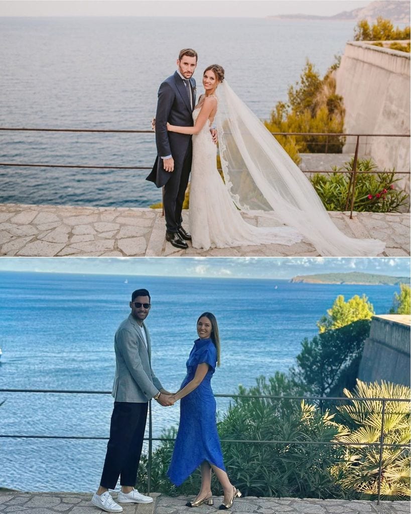 Helen Lindes y Rudy recrean su foto de boda 10 años después y con un nuevo bebé en camino