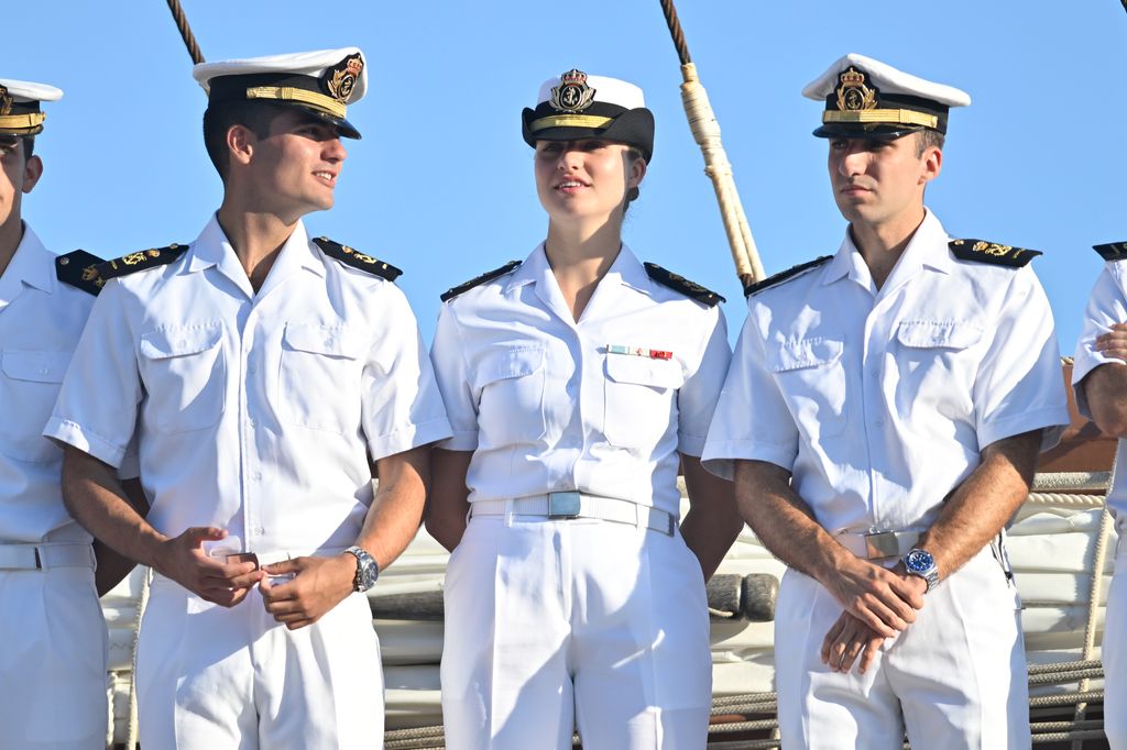 LA PRINCESA LEONOR LLEGA A BORDO DEL JUAN SEBASTIAN ELCNO A MONTEVIDEO