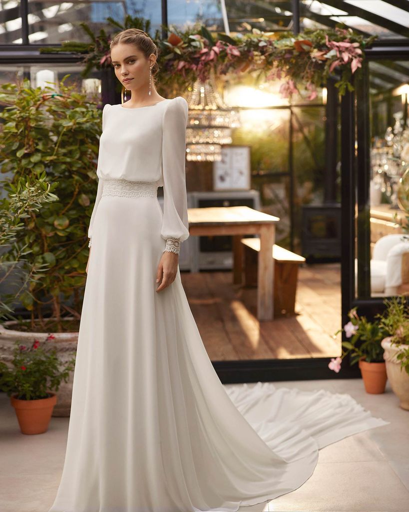 Vestidos de novia sencillos 2025 Aire Barcelona