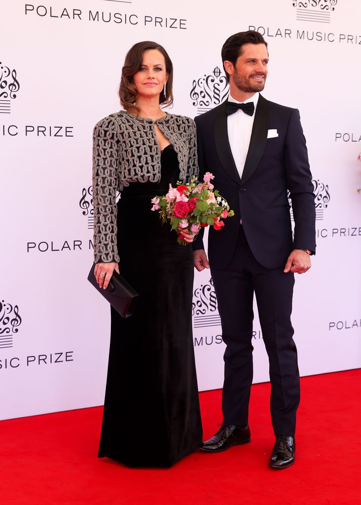 Sofia y Carlos Felipe de Suecia vestido negro