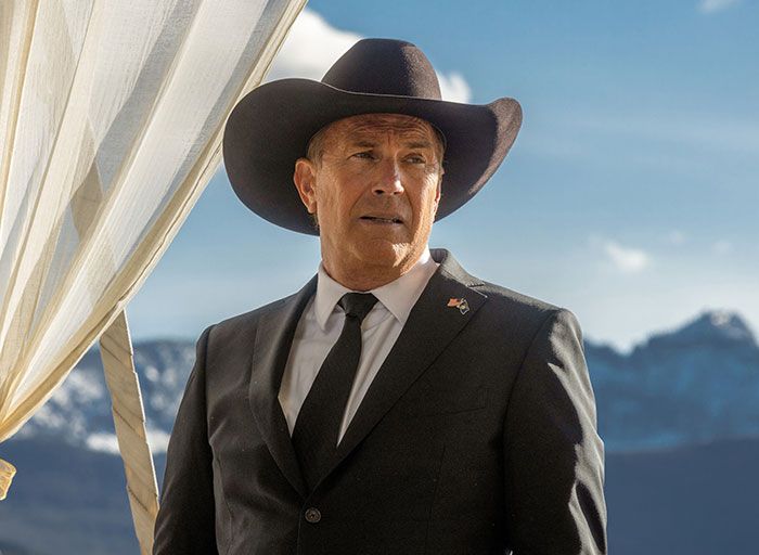 Kevin Costner en el rodaje de Yellowstone